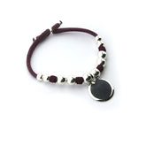 PETUNIA - pulsera personalizable medallas plata 17mm
